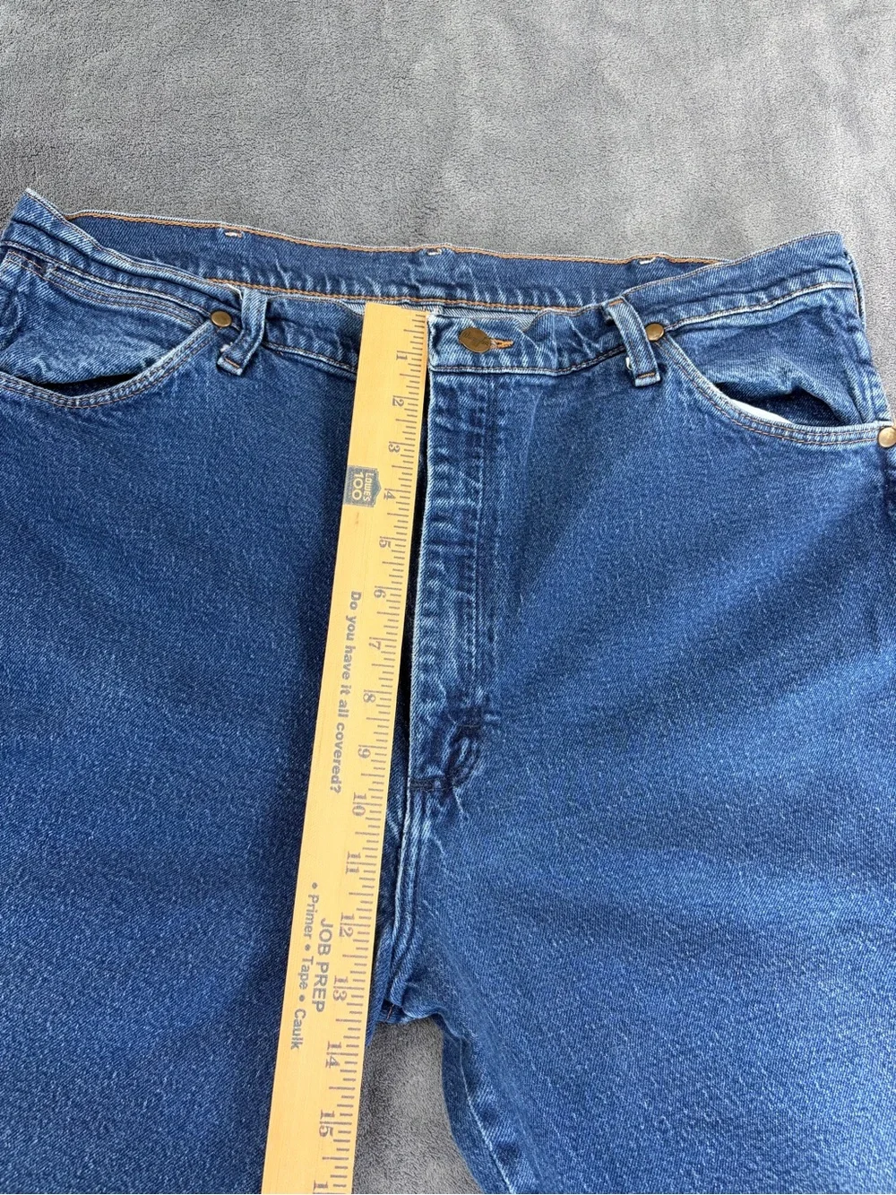 Wrangler Classic Men Straight Leg Blue Jeans 40x34